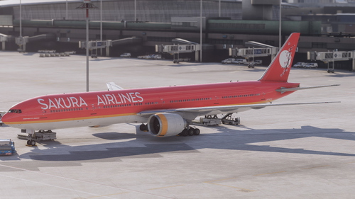 Sakura Airlines VA - PMDG 777-300ER JA001S - 8K