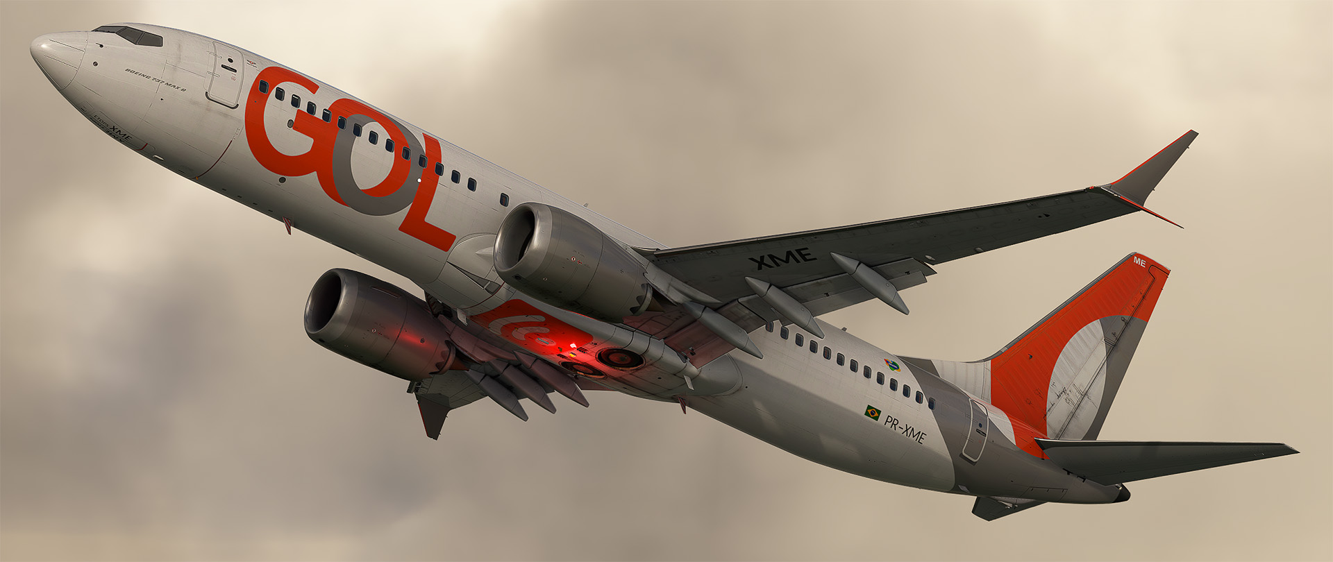 GOL  PR-XME w/cabin (Weathered) Ifly 737 Max 8 - Image 1