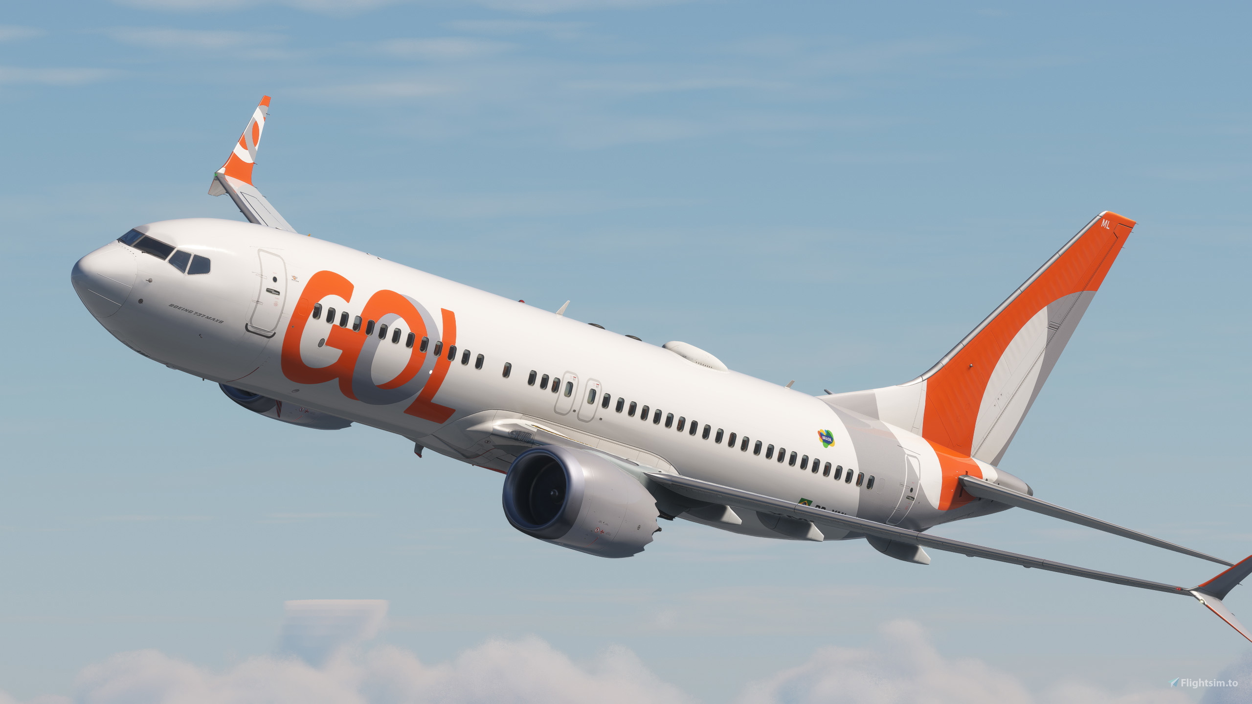 GOL PR-XML Boeing 737 MAX 8 - Aircraft Liveries for MSFS