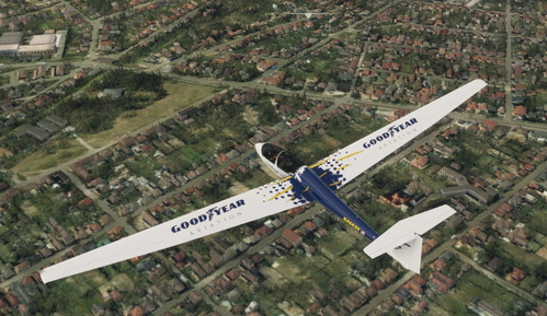 Goodyear Aviation Glider repaint for f7 Simulations ASK-21