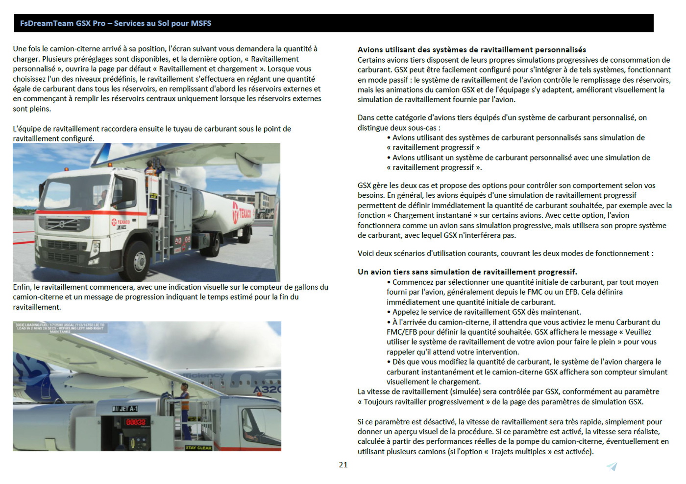 GSX Manual French Translate for Microsoft Flight Simulator | MSFS