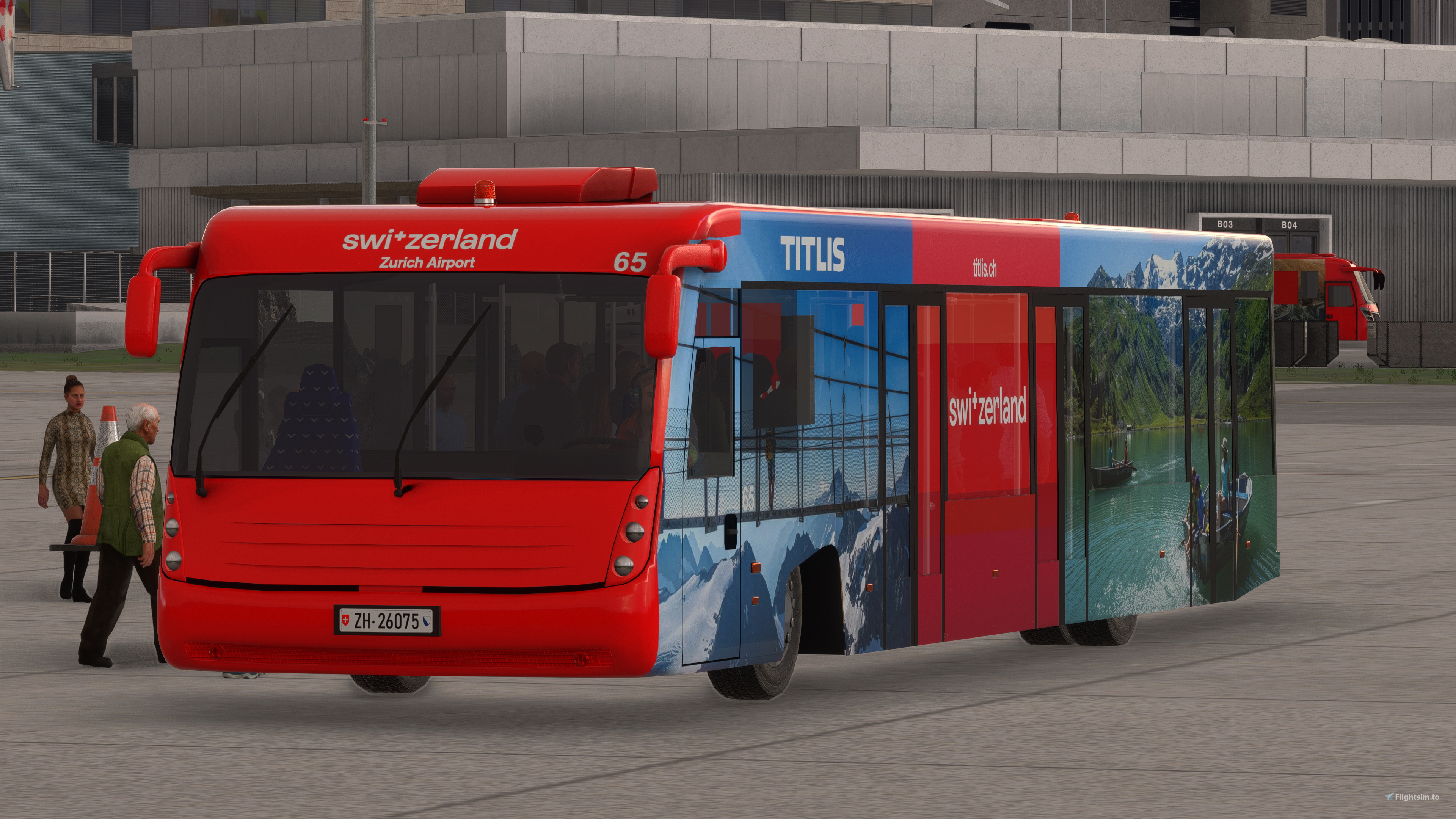 GSX Passenger Bus Repaint Zurich Airport (new design