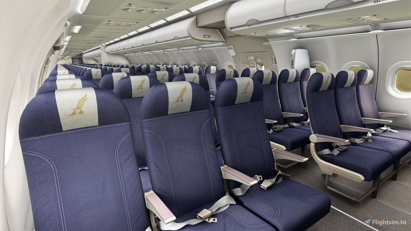 Gulf Air A9C-CC+ Cabin |MSFS 2024| Fenix A321 for Microsoft Flight ...