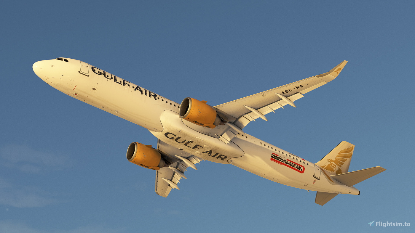 Gulf Air A321neo A9CNA (8K+4K) Fslabs A321neo ?????? Microsoft Flight