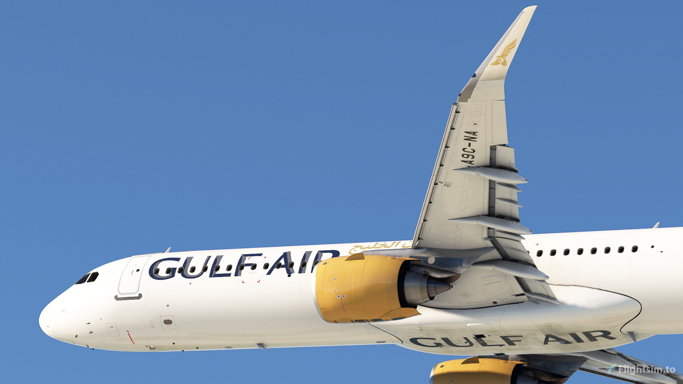 Gulf Air A321neo A9CNA (8K+4K) Fslabs A321neo for Microsoft Flight