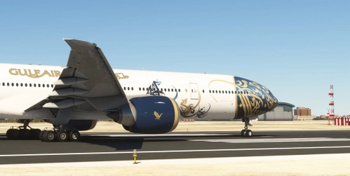 Gulf Air very Special Livery  A9C-GJ for PMDG 777-300