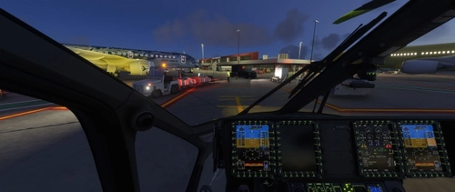H160 [HPG] Cockpit Lime Emis & clean glasses