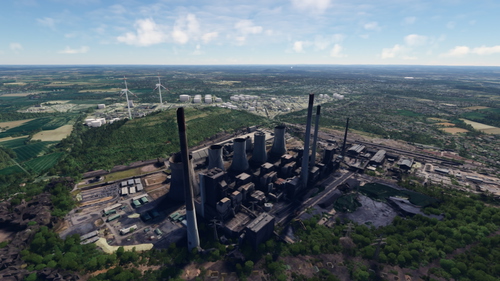 Halde Scholven power plant compatibility fix and oil refinery