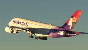Hawaiian Airlines N388HA Fictional FlyByWire A380X [Cabin] - 8K thumbnail 4