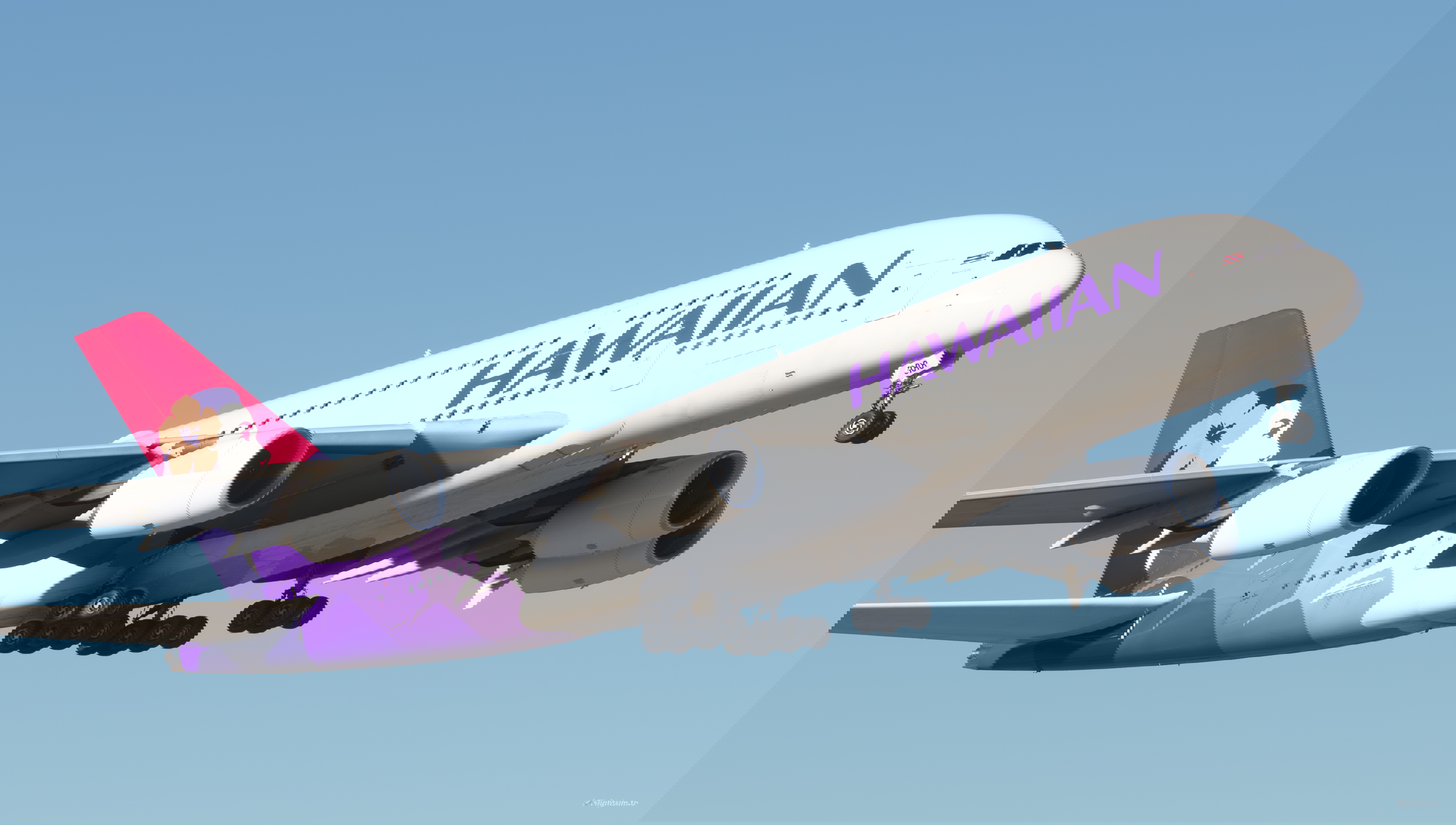 Hawaiian Airlines N388HA Fictional FlyByWire A380X [Cabin] - 8K
