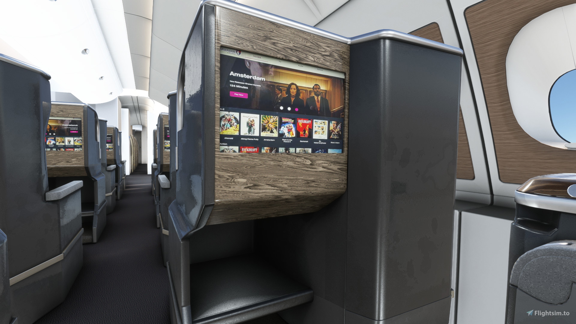 Hawaiian Airlines N388HA Fictional FlyByWire A380X [Cabin