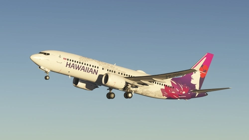 Hawaiian Airlines N773HA Asobo Boeing 737 MAX 8 - 8K