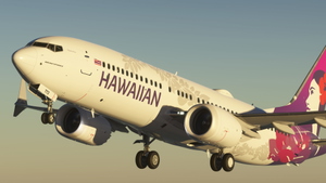 Hawaiian Airlines N773HA Asobo Boeing 737 MAX 8 - 8K thumbnail 2