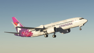 Hawaiian Airlines N773HA Asobo Boeing 737 MAX 8 - 8K thumbnail 7