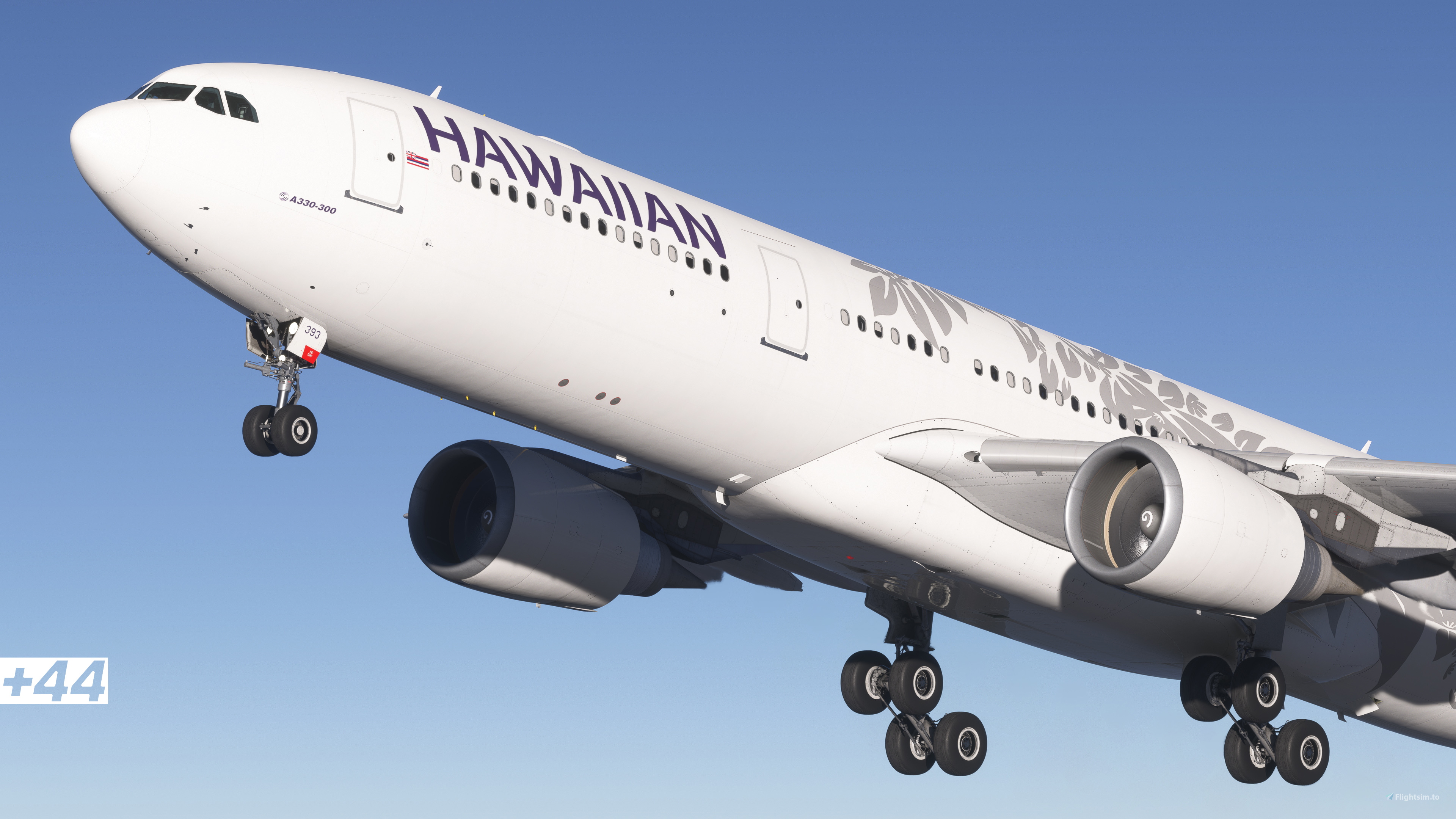 Hawaiian (N393HA) iniBuilds A330-300 - 8K para Microsoft