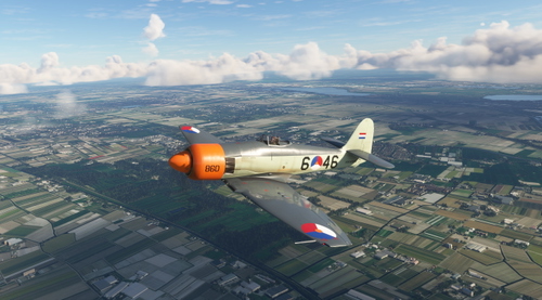 Hawker Sea Fury Royal Dutch Navy 6-46 Aerobats team