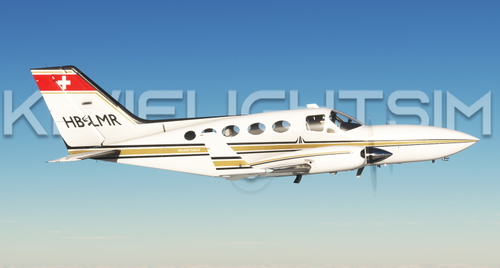 HB-LMR (1976) Private | FlySimWare C414 Chancellor [4K]
