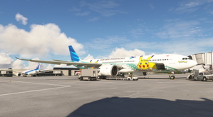 Headwind Simulations Airbus A330-900neo Garuda Indonesia "Pikachu Jet GA-2" PK-GPY thumbnail 6