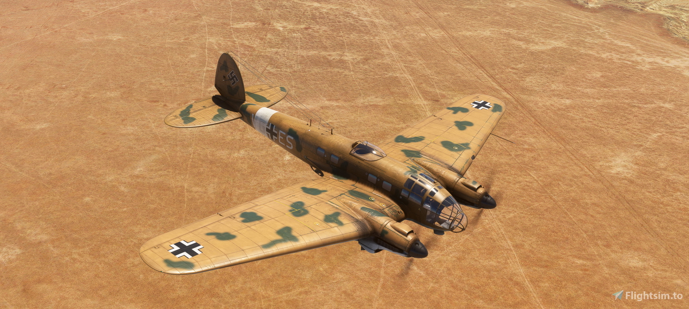 Heinkel He-111 Luftwaffe VG+ES for Microsoft Flight Simulator | MSFS