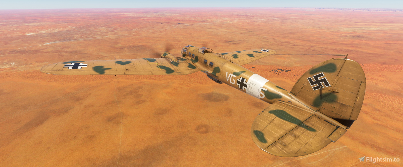Heinkel He-111 Luftwaffe VG+ES for Microsoft Flight Simulator | MSFS