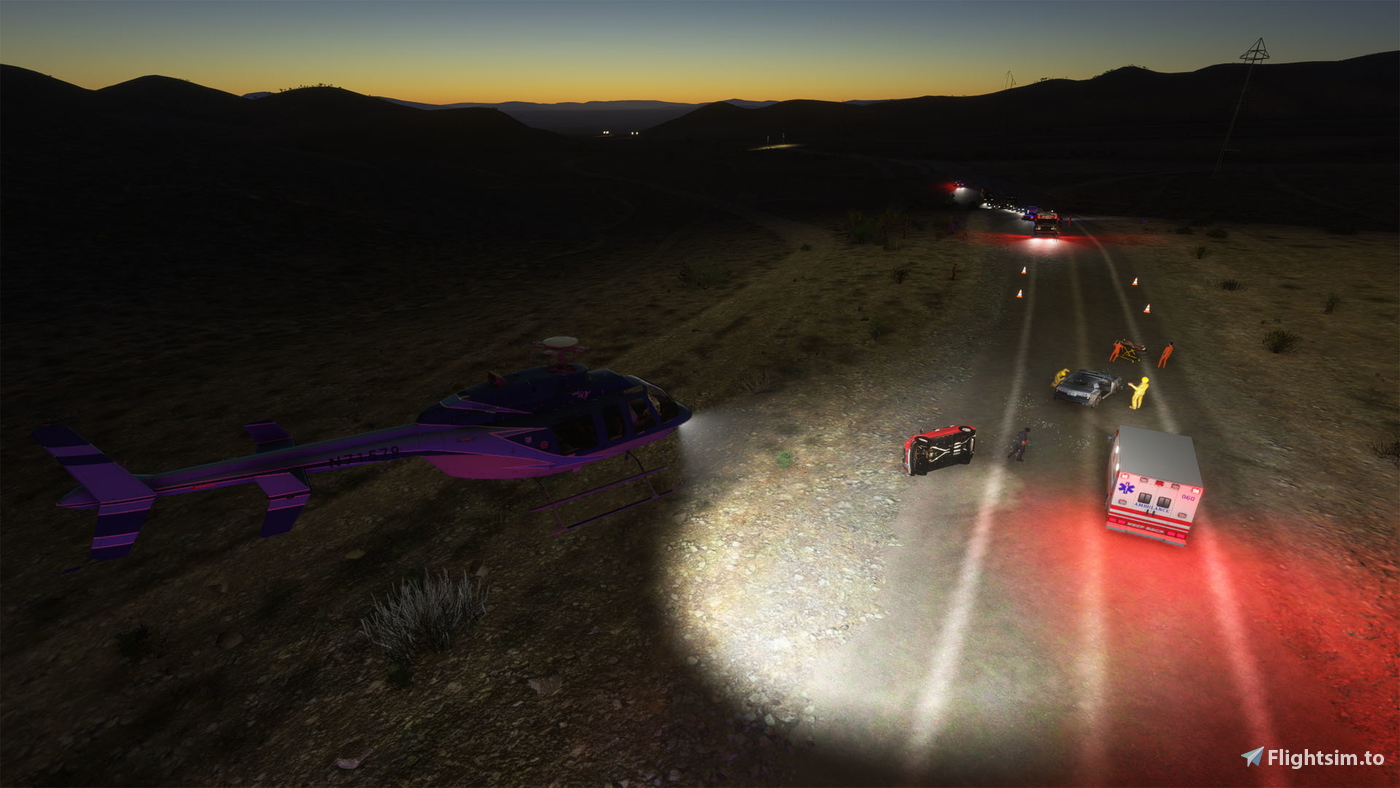 helicopter-ems-mission-and-traffic-accident-site-voor-microsoft-flight
