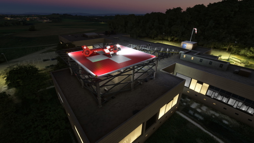 Helipad HFR Spital Tafers (LSH2)