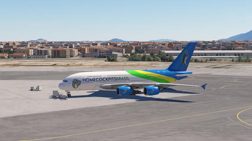 Homecockpits Brasil Virtual Airlines - Airbus A380X FlyByWare - AeroArt Liveries