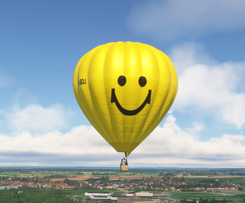 HPG Hot Air Balloon Livery Smiley OO-BDJ | V1.0