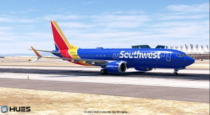 Southwest Fleet Pack | Full 3D Economy Cabin | Smart Decals | iFly 737 MAX8 thumbnail 10