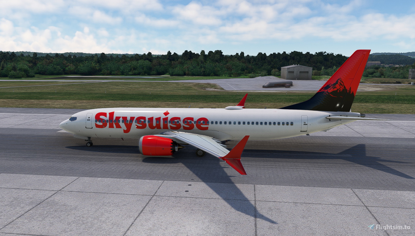 I-Fly Boeing 737 MAX 8 Skysuisse 对于 Microsoft Flight Simulator | MSFS
