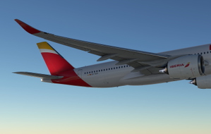 Iberia | iniBuilds A350-900 | EC-OES | 4K thumbnail 3
