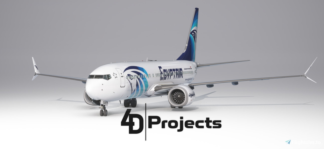 iFly 737 MAX 8 Egypt Air (w/cabin) - Image 1