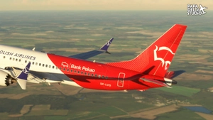 iFly Boeing 737 MAX 8 LOT Bank Pekao Livery SP-LVG thumbnail 1