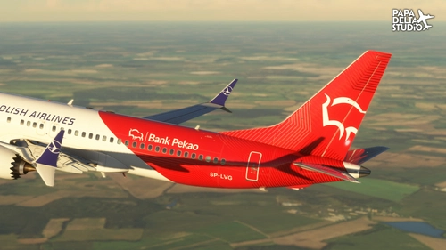 iFly Boeing 737 MAX 8 LOT Bank Pekao Livery SP-LVG
