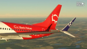 iFly Boeing 737 MAX 8 LOT Bank Pekao Livery SP-LVG thumbnail 6