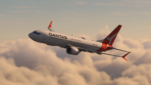 iFly 737 MAX 8 Qantas Airways VH-VZU with Cabin thumbnail 7