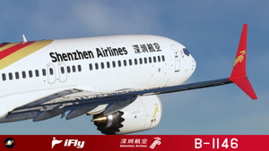 iFly 737 Max Shenzhen Airlines 深圳航空 B-1146 with cabin 8k thumbnail 5