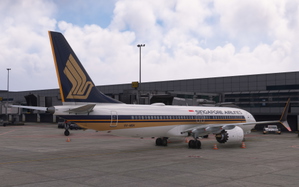 iFly 737 MAX8 Singapore Airlines 9V-MBH with cabin. thumbnail 2