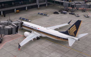 iFly 737 MAX8 Singapore Airlines 9V-MBH with cabin. thumbnail 3