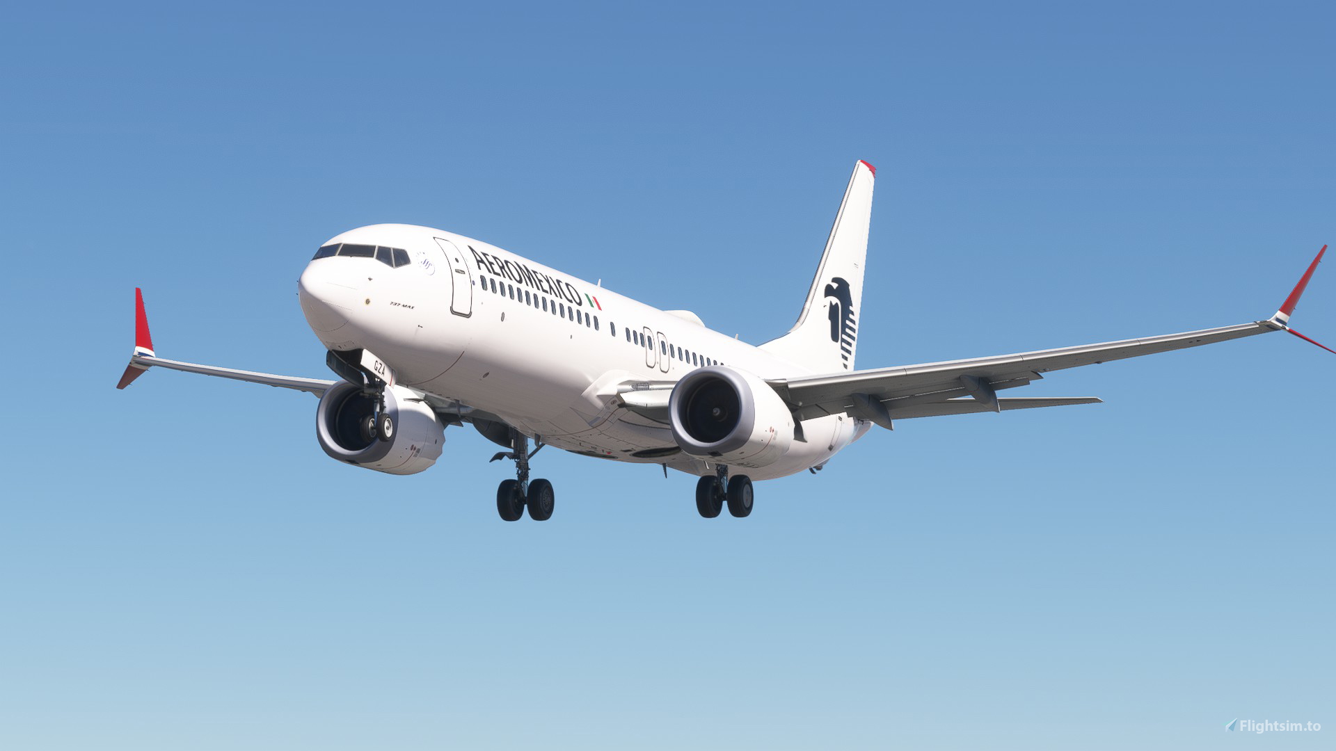 あおもも iFLY Boeing 737 MAX 8 AeroMexico (EI-GZA - White Livery