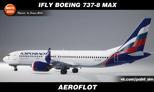 iFly Boeing 737 Max 8 - Aeroflot New Colors