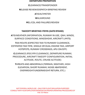 IFLY Boeing 737 MAX 8 Procedures, Checklist and Briefings thumbnail 2