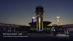 Improved  airport LLBG Textures | Fixed Textures + Yellow pin light ATC🎗 | David Rosenfeld LLBG thumbnail 1