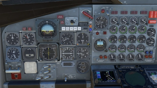 Improved pilot/co-pilot panel for AH Boeing 707