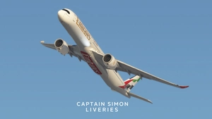 iniBuild A350-1000 Emirates New Livery (A6-EYA) Fictionnal | Requested thumbnail 3