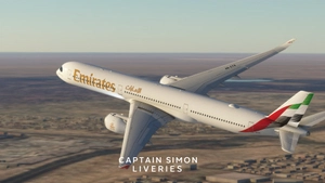 iniBuild A350-1000 Emirates New Livery (A6-EYA) Fictionnal | Requested thumbnail 8