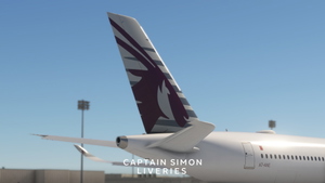 iniBuild A350-1000 Qatar Airways One World A7-ANE thumbnail 4