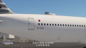 iniBuild A350-1000 Qatar Airways One World A7-ANE thumbnail 6