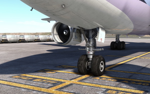 Inibuilds a300-600 Nose gear "down look"  compression mod (PFD level with horizon fix) thumbnail 5