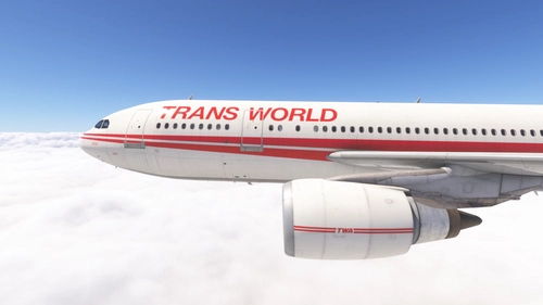 iniBuilds A300 w/ cabin TWA Trans World Airlines N601TW [8K]